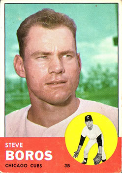 1963 Topps Baseball Cards      532     Steve Boros